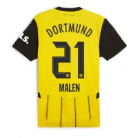 Billiga Borussia Dortmund Donyell Malen #21 Hemma fotbollskläder 2024-25 Kortärmad